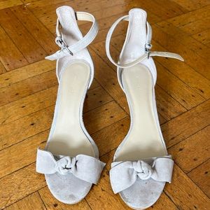 Anne Taylor grey suede strappy sandals, 8.5